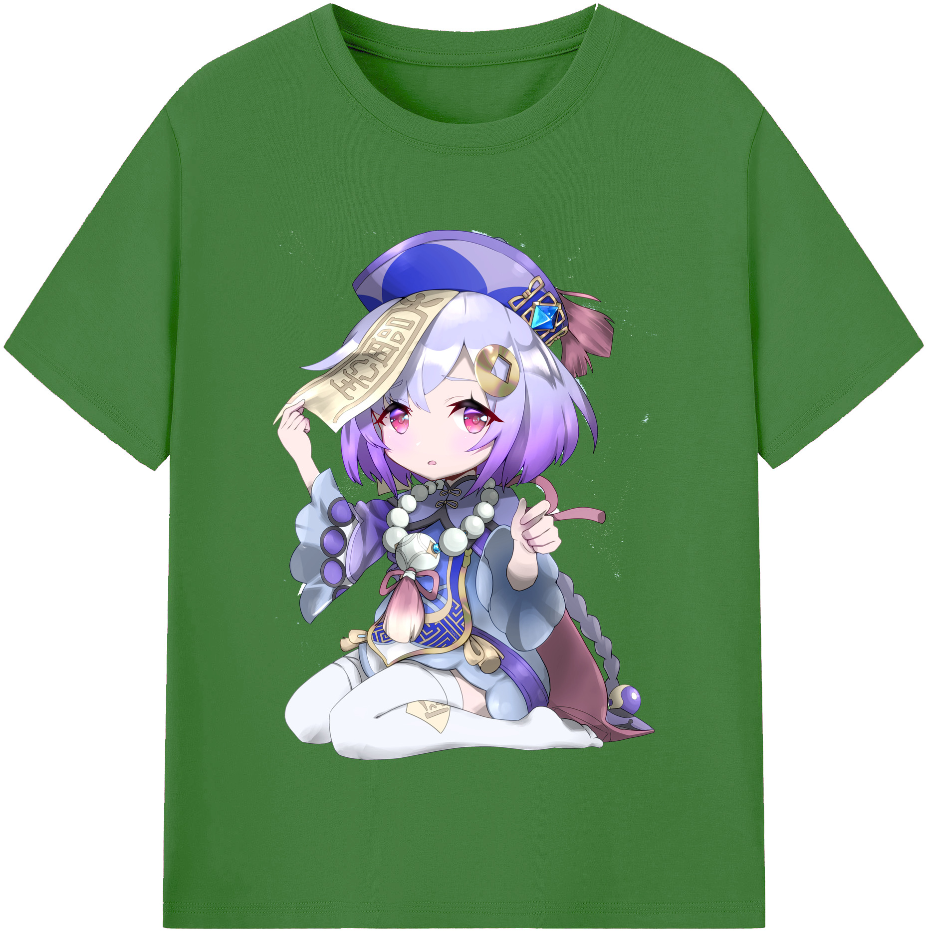 げんし神 七七 なな  genshin Nana レディースカジュアルプリントTシャツ（綿100％）